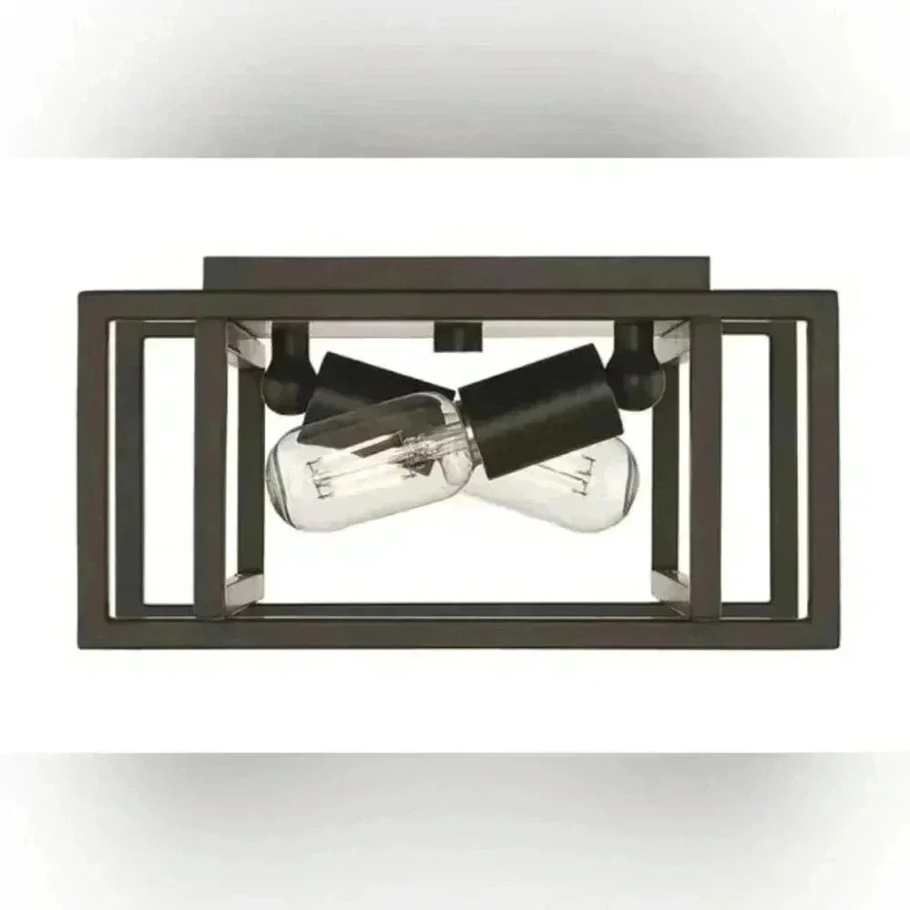 Golden  Lighting Tribeca Flush Mount Light - Black - Picture 2 of 6